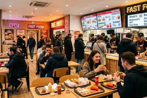 Illustration de la spécialité Fast-food